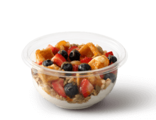 greek yogurt strawberry blueberry waffle bowl